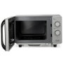 Orbegozo MIG 2072 CE Microondas sin Plato (Flatbed) con Función Grill, 20 Litros de Capacidad, 700W Microondas y 800W Grill, 5 Niveles, Interior Cerámico, Color Gris